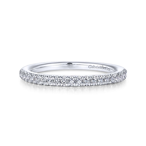 14K White Gold Matching Wedding Band