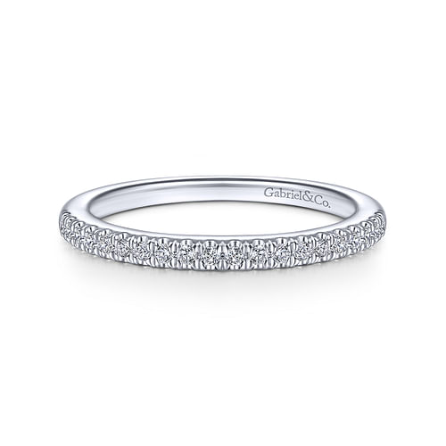 14K White Gold Matching Wedding Band