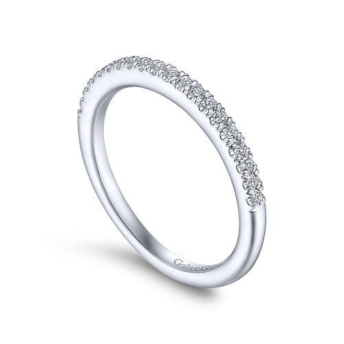 14K White Gold Matching Wedding Band