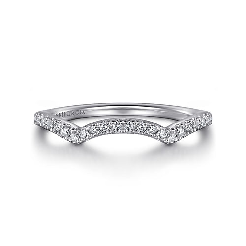 14K White Gold Matching Wedding Band