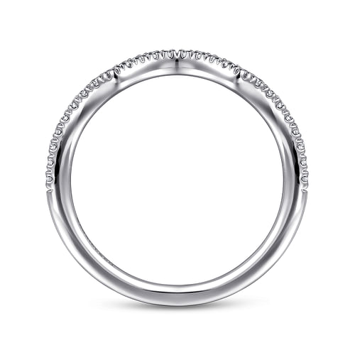 14K White Gold Matching Wedding Band