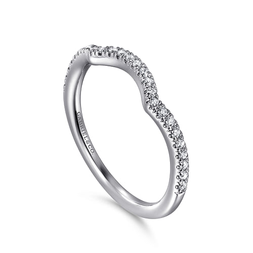 14K White Gold Matching Wedding Band