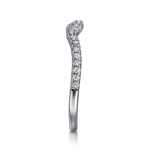 14K White Gold Matching Wedding Band