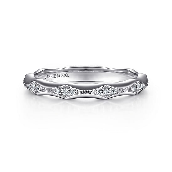 Gabriel - 14K White Gold Matching Wedding Band