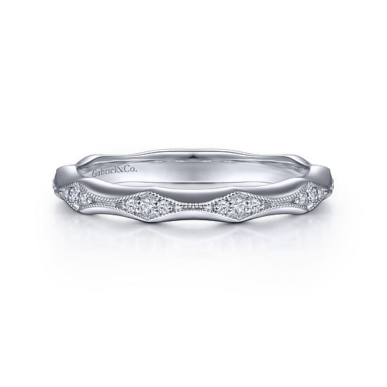 Gabriel - 14K White Gold Matching Wedding Band