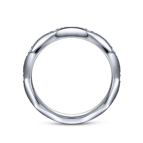 14K White Gold Matching Wedding Band