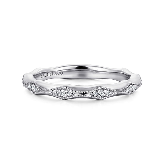 Gabriel - 14K White Gold Matching Wedding Band