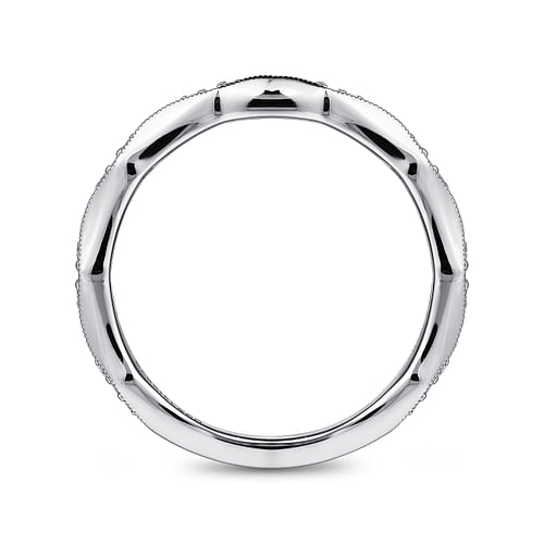 14K White Gold Matching Wedding Band