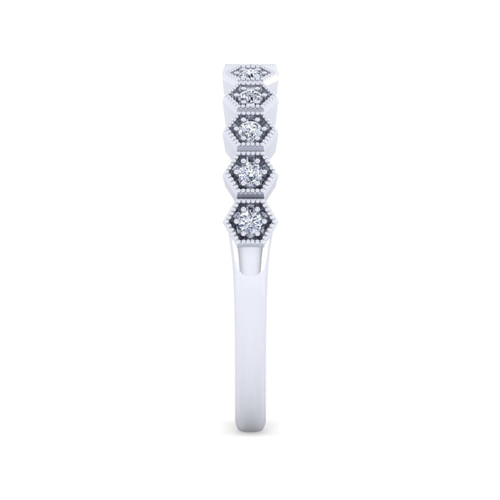 14K White Gold Matching Wedding Band