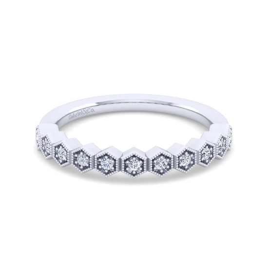 Gabriel - 14K White Gold Matching Wedding Band