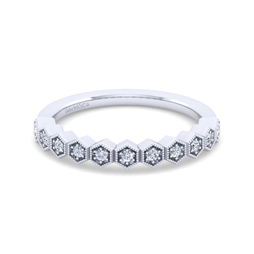 14K White Gold Matching Wedding Band