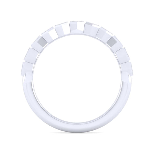 14K White Gold Matching Wedding Band
