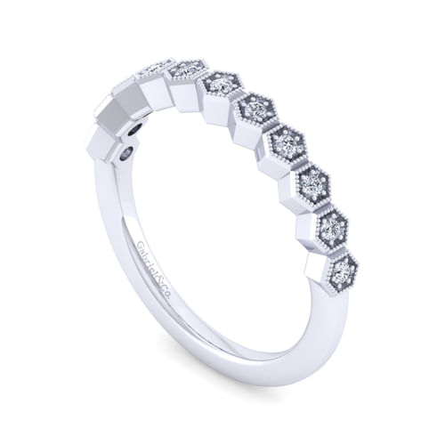 14K White Gold Matching Wedding Band