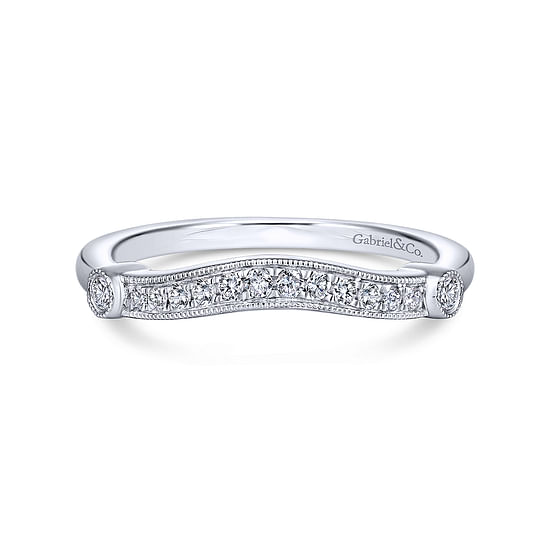 Gabriel - 14K White Gold Matching Wedding Band