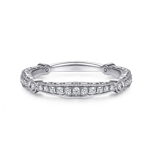 14K White Gold Matching Wedding Band