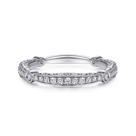 Gabriel - 14K White Gold Matching Wedding Band