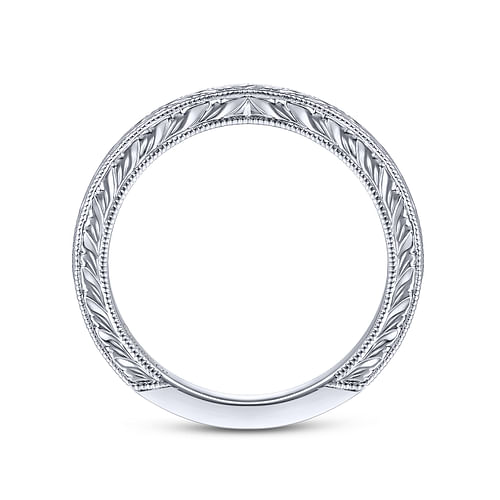 14K White Gold Matching Wedding Band