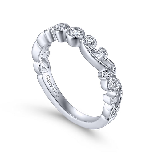 14K White Gold Matching Wedding Band