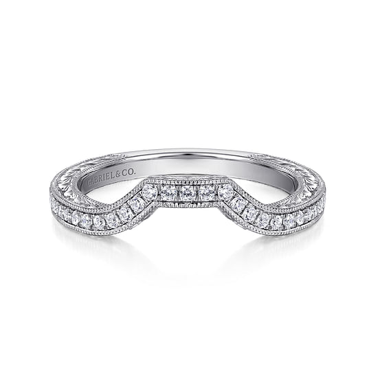 Gabriel - 14K White Gold Matching Wedding Band