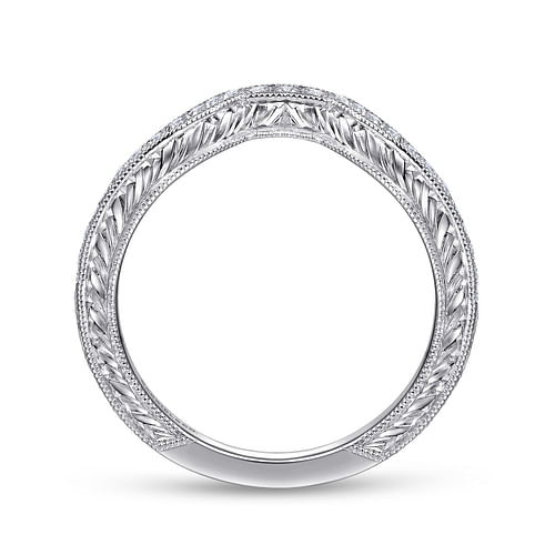 14K White Gold Matching Wedding Band