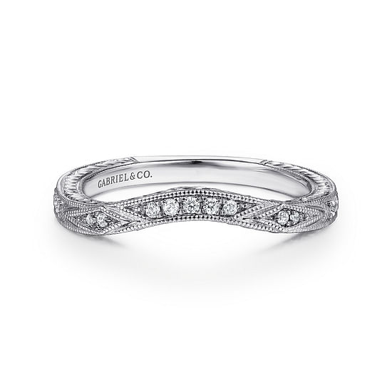 Gabriel - 14K White Gold Matching Wedding Band