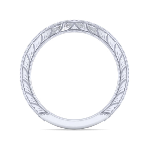 14K White Gold Matching Wedding Band