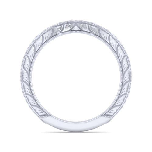 14K White Gold Matching Wedding Band