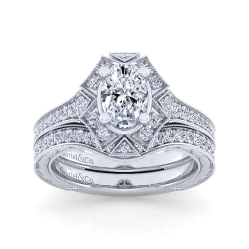 14K White Gold Matching Wedding Band