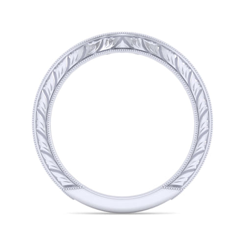 14K White Gold Matching Wedding Band