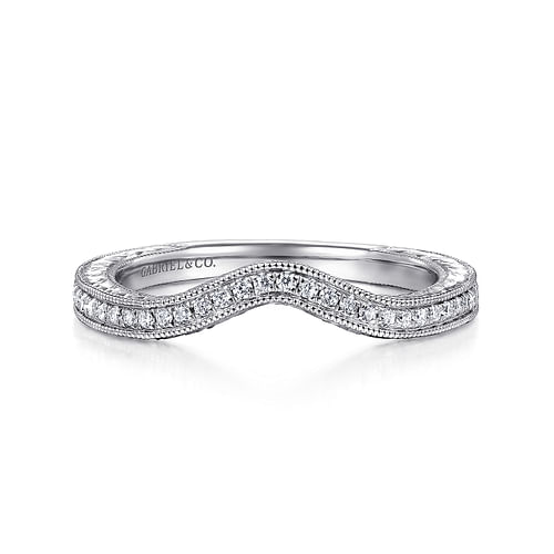 14K White Gold Matching Wedding Band