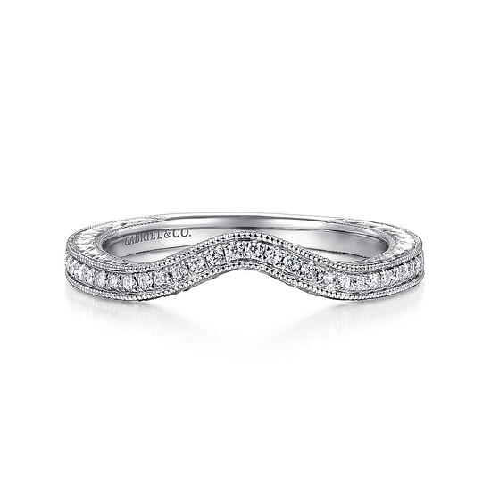 Gabriel - 14K White Gold Matching Wedding Band