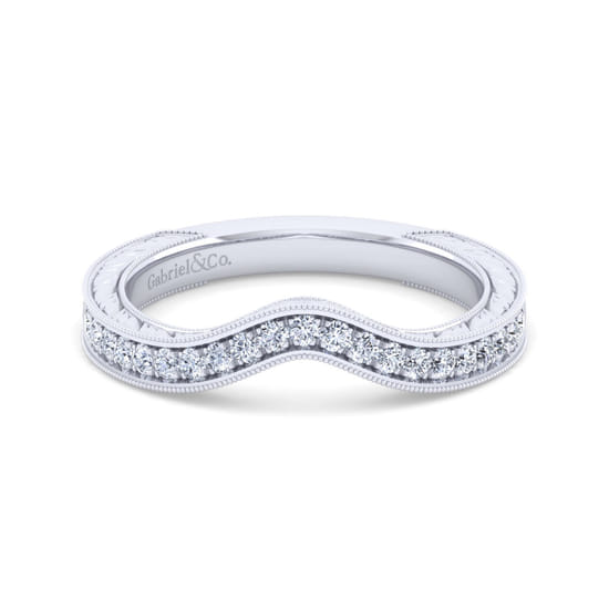 Gabriel - 14K White Gold Matching Wedding Band