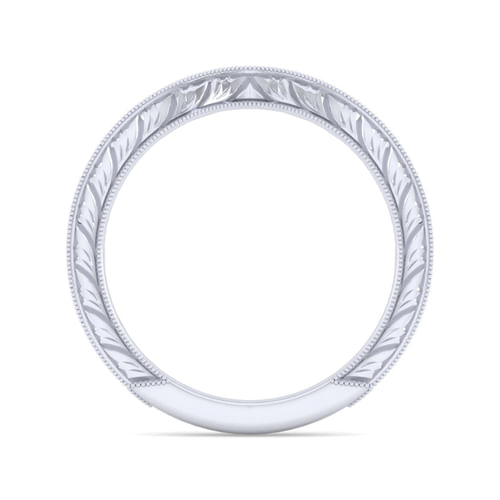 14K White Gold Matching Wedding Band