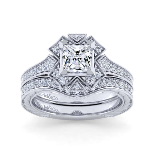 14K White Gold Matching Wedding Band