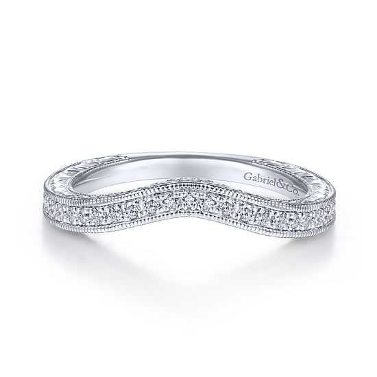 Gabriel - 14K White Gold Matching Wedding Band