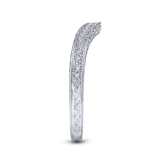 14K White Gold Matching Wedding Band