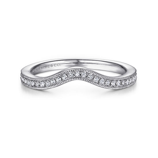 Gabriel - 14K White Gold Matching Wedding Band