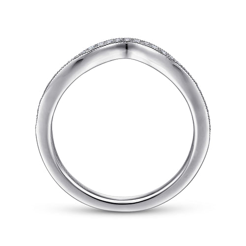 14K White Gold Matching Wedding Band