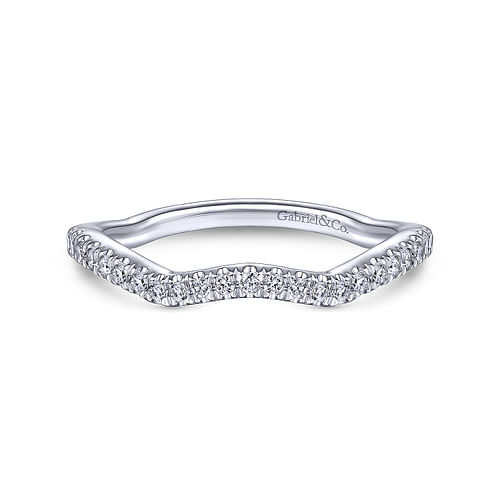 14K White Gold Matching Wedding Band