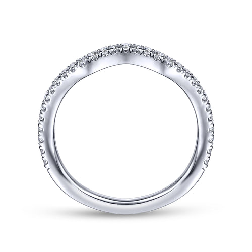 14K White Gold Matching Wedding Band