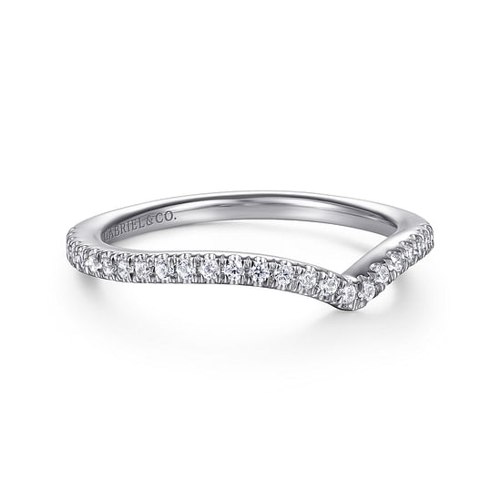 Gabriel - 14K White Gold Matching Wedding Band