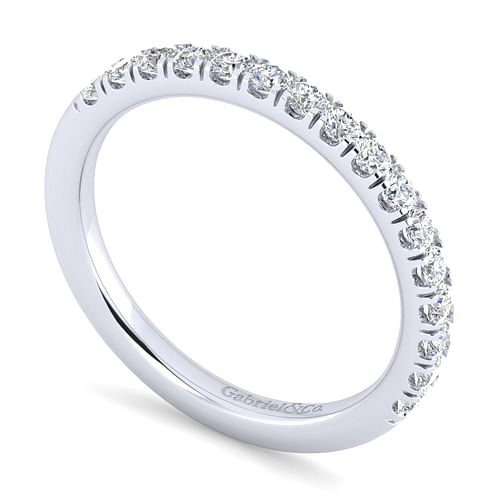 14K White Gold Matching Wedding Band