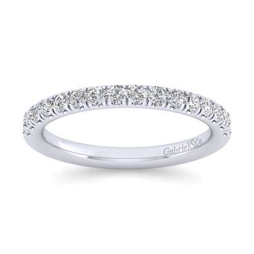 14K White Gold Matching Wedding Band