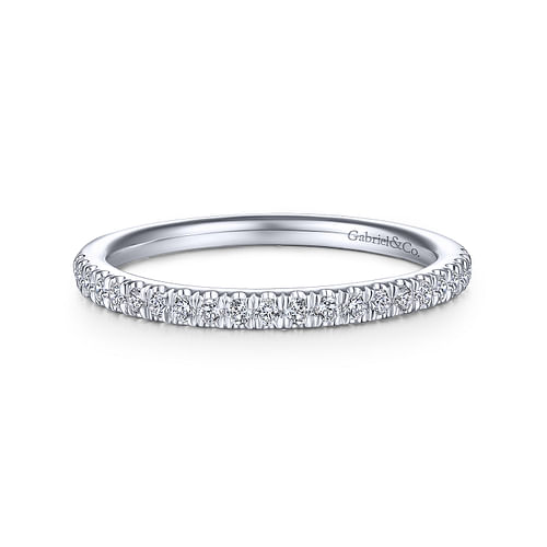 14K White Gold Matching Wedding Band