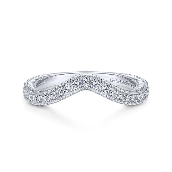 Gabriel - 14K White Gold Matching Wedding Band