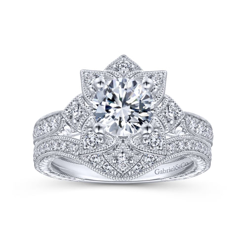 14K White Gold Matching Wedding Band