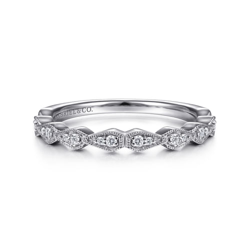 14K White Gold Matching Wedding Band