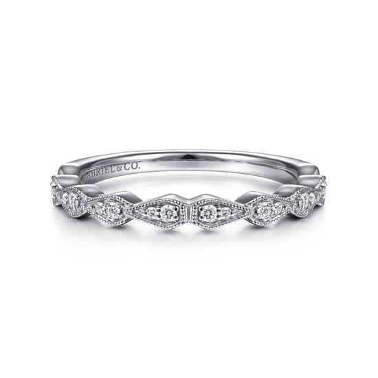 Gabriel - 14K White Gold Matching Wedding Band