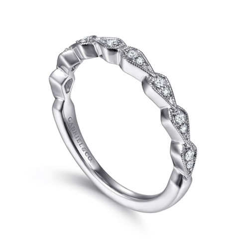 14K White Gold Matching Wedding Band