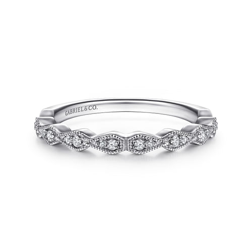 14K White Gold Matching Wedding Band